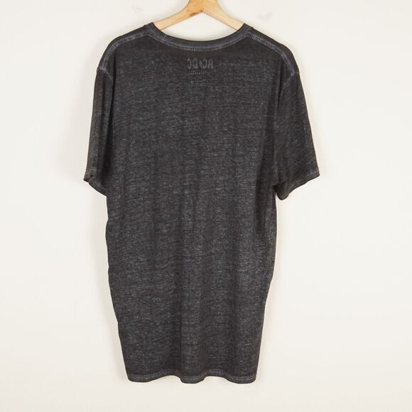 Lucky Brand x ACDC Back in Black Bells World Tour Black Short Sleeve Shirt Sz XL - Picture 2 of 10